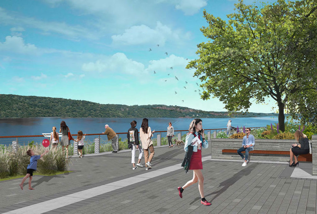 RGR Landscape - Hudson Piers Waterfront Esplanade Rendering