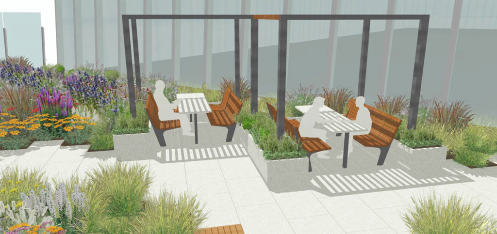 RGR Landscape - 30 Hudson Yards Terrace Dining Area